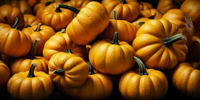 calabazas pila antecedentes. generativo ai foto