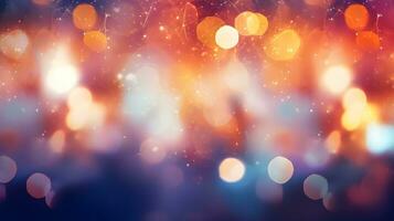 Abstract Blurred Bokeh Light Background photo