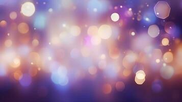 Abstract Blurred Bokeh Light Background photo