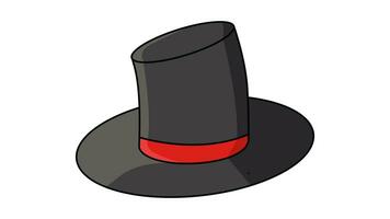 animated video forming a magician's hat on a white background