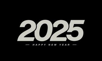 2025 Happy New Year Background Design. vector