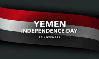 Yemen Independence Day Background Design. vector