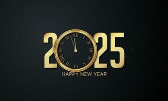 2025 Happy New Year Background Design. vector