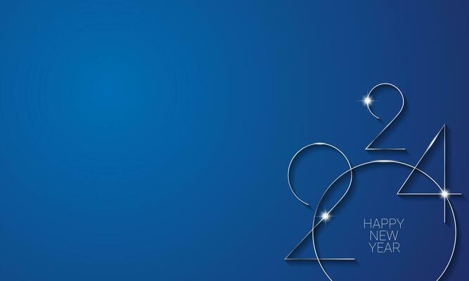 2024 Happy New Year Background Design.