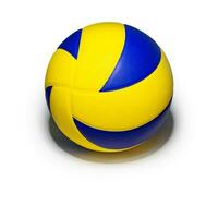 amarillo azul vóleibol pelota foto