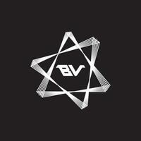 VB BV logo design vector template