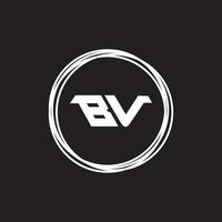 VB BV logo design vector template