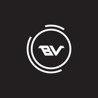 VB BV logo design vector template