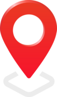 rouge emplacement icône symbole png