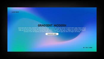 Abstract color gradient modern blurred background and film grain texture template with an elegant vector