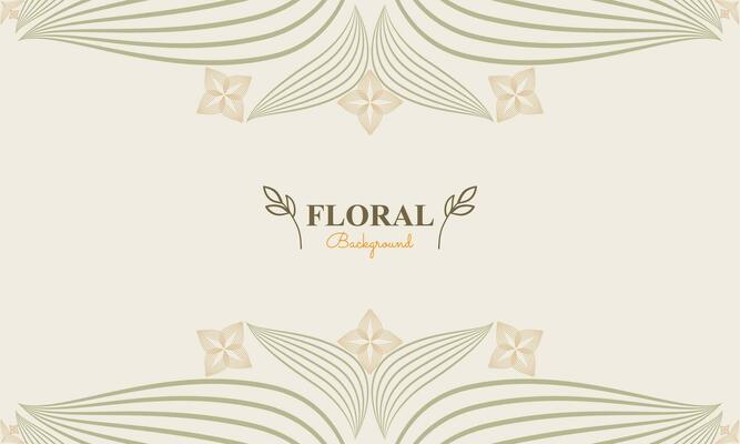 floral background with abstract natural shape, leaf and floral ornament in soft pastel color style