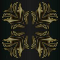 golden flower petal, luxury gold floral decoration vector