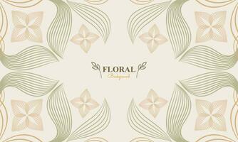 natural floral antecedentes con resumen natural forma, hoja y floral ornamento en suave color estilo vector
