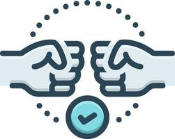 color icon for commit vector