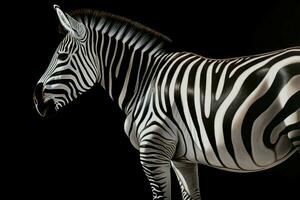 Zebra photo. Generate AI photo