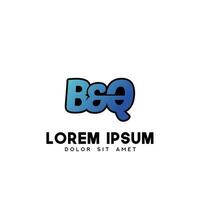 BQ Initial Logo Design Vector