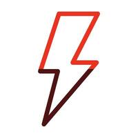 Energy Vector Thick Line Two Color Icons For Personal And Commercial Use.