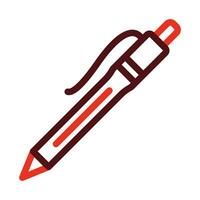 Pen Vector Thick Line Two Color Icons For Personal And Commercial Use.