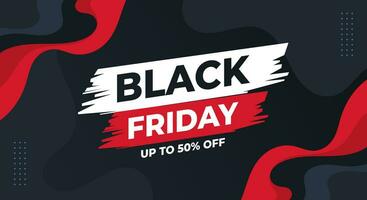 Black friday sale banner background vector