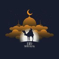 vector de logotipo de eid mubarak