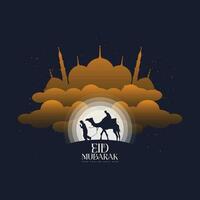 vector de logotipo de eid mubarak