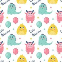 Smile Seamless Pattern Design Illustration with Smiling Character and Happiness Face in Template Hand Drawn Flat Cartoon vector
