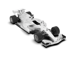 White sport car isolated on transparent background. 3d rendering - illustration png