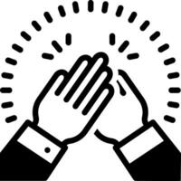 solid icon for highly intensely vector