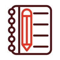 Brief Vector Thick Line Two Color Icons For Personal And Commercial Use.