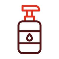 Liquid Soap Vector Thick Line Two Color Icons For Personal And Commercial Use.