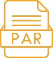 PAR File Format Vector Icon