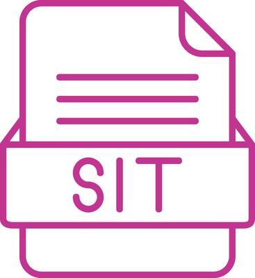 SIT File Format Vector Icon