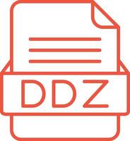 DDZ File Format Vector Icon