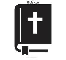 Biblia icono, vector ilustración