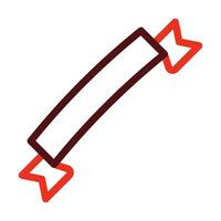 Banner Vector Thick Line Two Color Icons For Personal And Commercial Use.