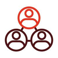 Connection Vector Thick Line Two Color Icons For Personal And Commercial Use.