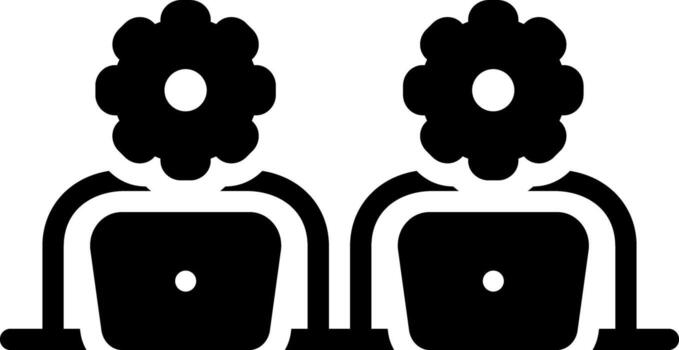 solid icon for operational vector