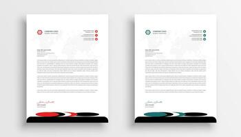 Free vector professional business letterhead template design