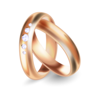 schön Paar Hochzeit Ring mit Diamant png