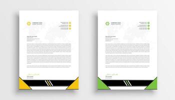 Free vector professional business letterhead template design