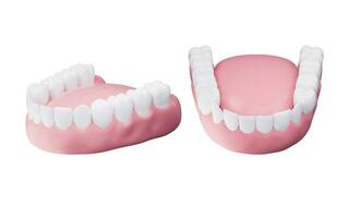 Healthy Teeth, teeth treatment, 3d rendering. photo