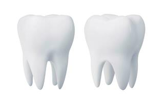 Tooth with tooth health concept, 3d rendering. photo