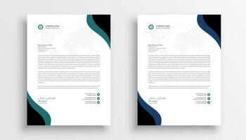 Free vector professional business letterhead template design