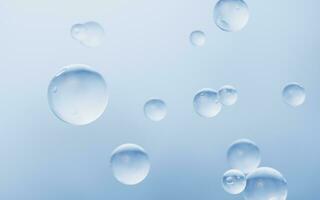 Blue water drop background, 3d rendering. photo