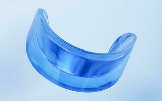 Abstract curve geometries background, 3d rendering. photo