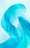 Abstract curve geometries background, 3d rendering. photo