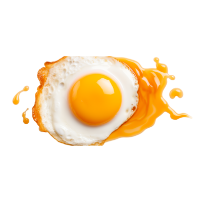 Fried egg isolated. Illustration AI Generative 23285896 PNG