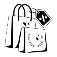 Trendy Shopping Discount vector