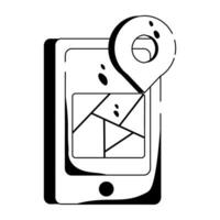 Trendy Mobile Navigation vector