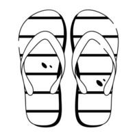 Trendy Flip Flops vector